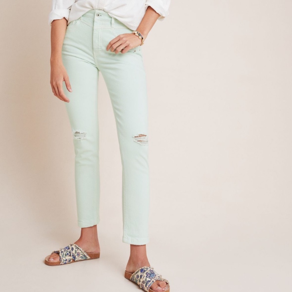 NWT Anthropologie Pilcro High-rise slim 27 ankle